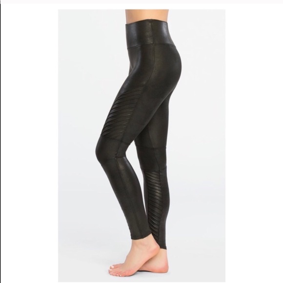 SPANX Pants - Spanx Faux Leather Moto Leggings Small